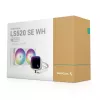 Skysčio aušintuvas „viskas viename“ DeepCool LS520 SE WH — 240 mm radiatorius, 2× 120 mm PWM ventiliatoriai, baltas, varinis pagrindas