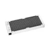 Skysčio aušintuvas „viskas viename“ DeepCool LS520 SE WH — 240 mm radiatorius, 2× 120 mm PWM ventiliatoriai, baltas, varinis pagrindas