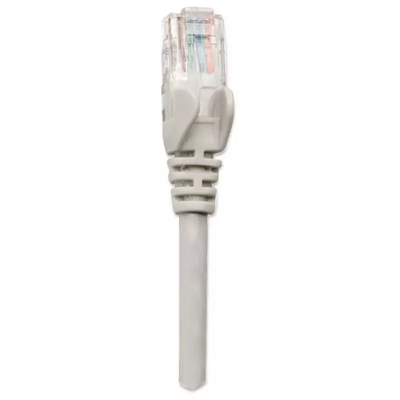 komutacinis kabelis INTELLINET Cat5e U/UTP 3 m, Pilka, CCA, RJ-45–RJ-45, 350 MHz
