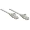 komutacinis kabelis INTELLINET Cat5e U/UTP 3 m, Pilka, CCA, RJ-45–RJ-45, 350 MHz