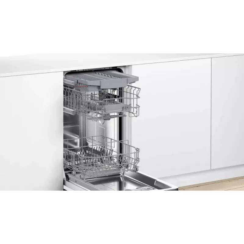 Įmontuojama indaplovė Bosch Serie 4 SPV4HMX10E, kompaktiška, 10 vietų, 44 dB, energijos klasė E