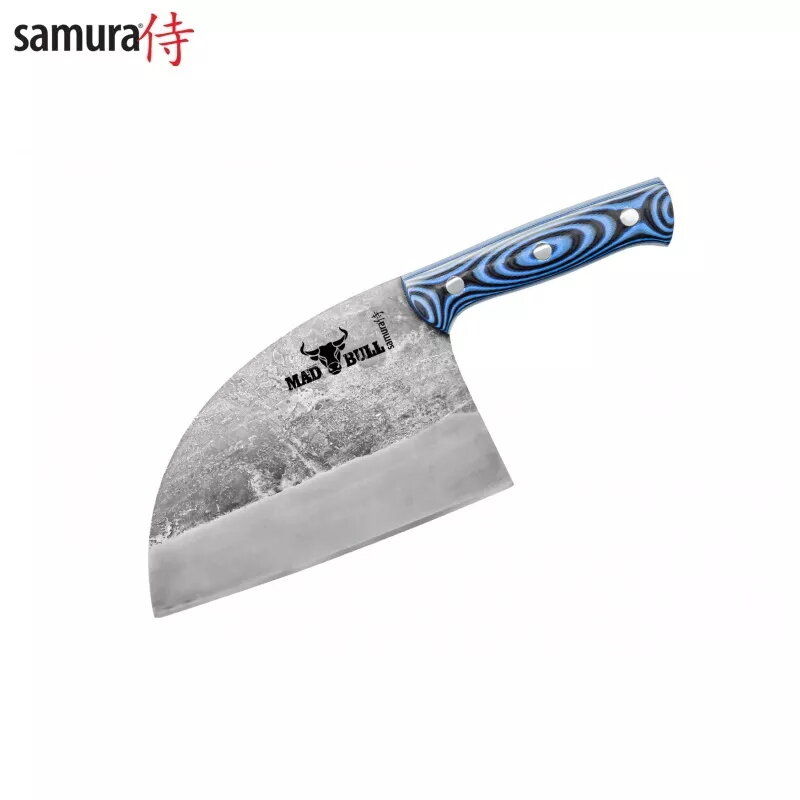 Virtuvinis peilis Samura Mad Bull 18 cm mėlynas SMB-0040