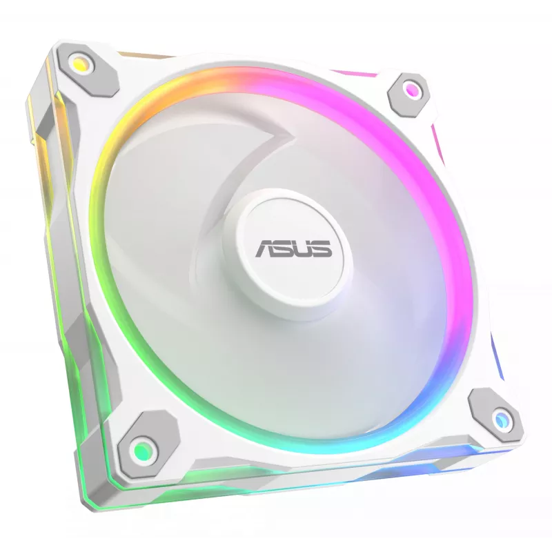 Ventiliatorius ASUS Prime MR120 ARGB White 120 mm movinis ventiliatorius korpusui