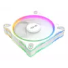 Ventiliatorius ASUS Prime MR120 ARGB White 120 mm movinis ventiliatorius korpusui