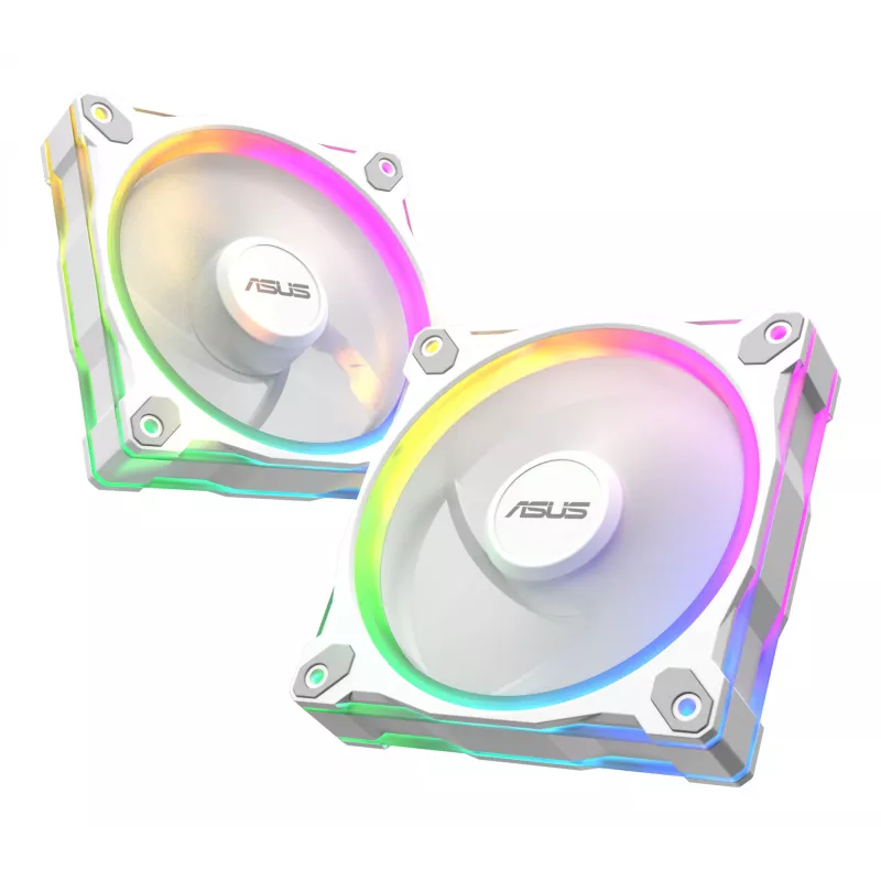 Ventiliatorius ASUS Prime MR120 ARGB White 120 mm movinis ventiliatorius korpusui