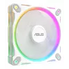 120 mm kompiuterio korpuso ventiliatorius ASUS Prime MR120 ARGB Reverse White — 1600 RPM, 58 CFM, PWM, slydimo guolis