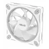 120 mm kompiuterio korpuso ventiliatorius ASUS Prime MR120 ARGB Reverse White — 1600 RPM, 58 CFM, PWM, slydimo guolis