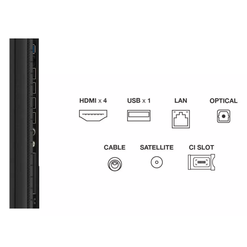 Smart TV TCL 85P89K 85 colių (216 cm) QLED 4K UHD, Google TV, HDR10+, 450 cd/m², 3840×2160