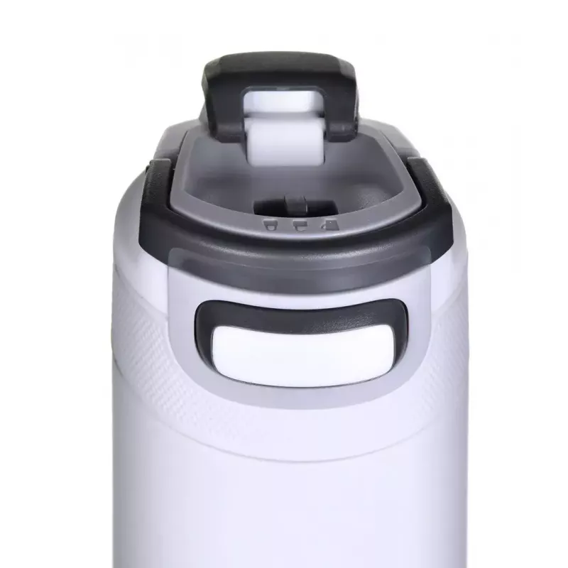 Termoizoliacinis butelis Kambukka Elton 600 ml Chalk White — vakuuminė kolba, 18/8 nerūdijantis plienas, sandarus, Snapclean dangtelis