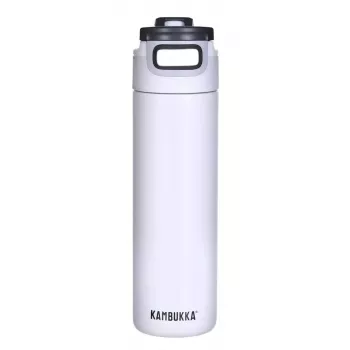 Termoizoliacinis butelis Kambukka Elton 600 ml Chalk White — vakuuminė kolba, 18/8 nerūdijantis plienas, sandarus, Snapclean dangtelis