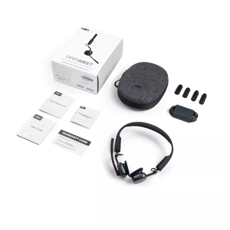 SHOKZ OpenMeet belaidės Bluetooth kaulinio laidumo vaizdo konferencijų ausinės