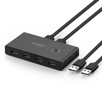 USB šakotuvas UGREEN 30767 — 6 prievadų USB 2.0 šakotuvas, 1,5 m laidas, 5 V / 2 A, juodas