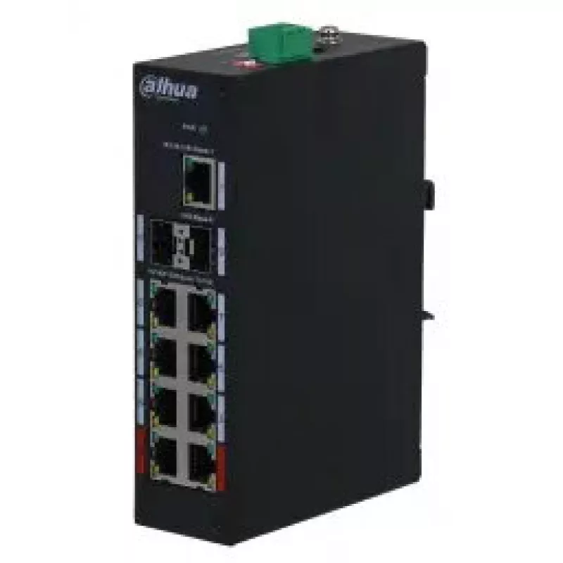 Nevaldomas komutatorius Dahua PFS3211-8GT-120-V2 Gigabit Ethernet PoE 9 prievadai