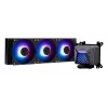 Viskas viename skysčio aušintuvas MSI MAG Coreliquid A15 240 — 240 mm radiatorius, 2×120 mm ventiliatoriai, LGA1700/AM4/AM5, juodas