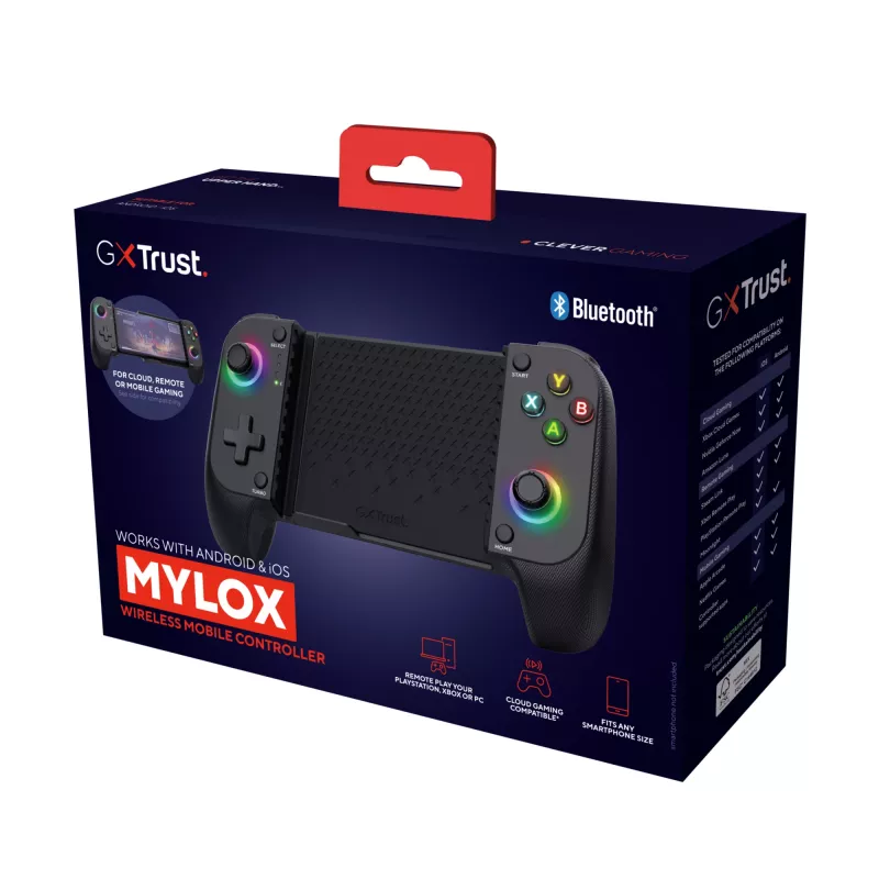 Trust GXT 735 Mylox Juoda Bluetooth Gamepad Analogue / Digital Android, iOS