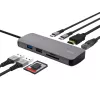 USB Type-C šakotuvas TRUST 25672 — HDMI, RJ-45, USB 3.2 Gen 1 Type-A/Type-C, SD/MicroSD, pilkas