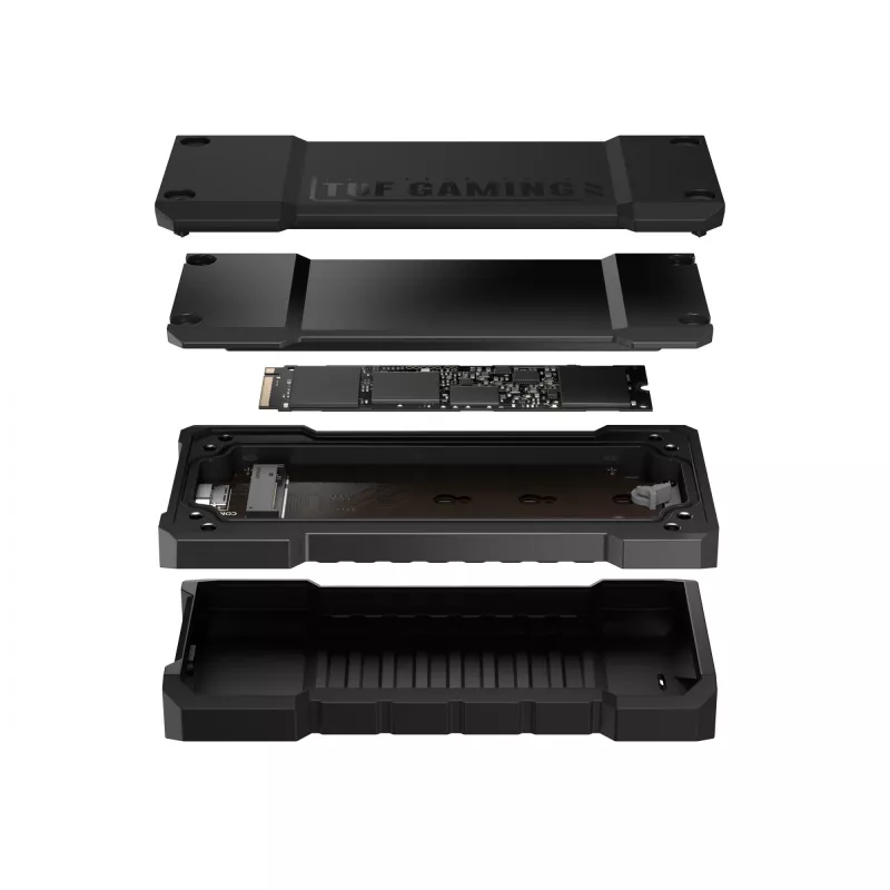 SSD enclosure ASUS TUF Gaming A2 Juoda for M.2 PCIe / SATA, USB 3.2 Gen 2x2 20 Gbit/s, up to 4 TB, aluminium, IP68