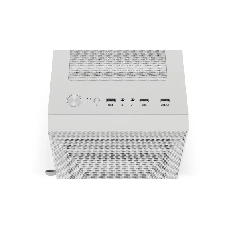 PC korpusas KRUX VAKO KRXD005 ATX juodas — grūdintas stiklas, RGB, palaiko Micro-ITX/ATX, 2×3,5 colio + 2×2,5 colio nišos, GPU iki 31 cm