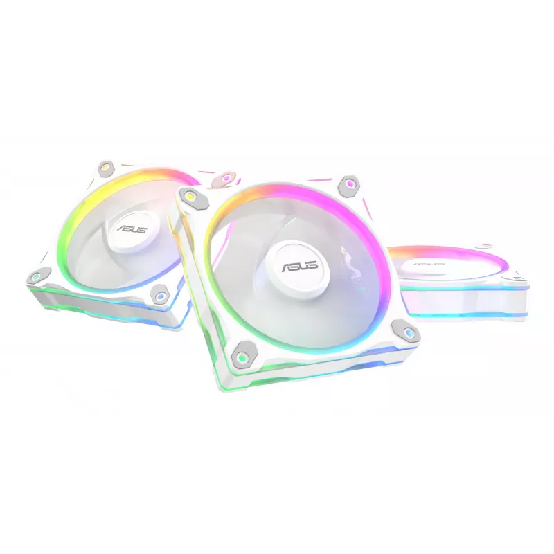 Korpuso ventiliatorius ASUS Prime MR120 ARGB White 120 mm, 1600 RPM, PWM, Sleeve bearing, 58 CFM