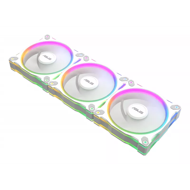 Korpuso ventiliatorius ASUS Prime MR120 ARGB White 120 mm, 1600 RPM, PWM, Sleeve bearing, 58 CFM