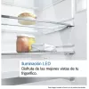 Šaldytuvas-šaldiklis Bosch Serie 4 KGN39VIEB Laisvai pastatomas 368 L, E klasė, Nerūdijantis plienas, NoFrost, Apatinis šaldiklis