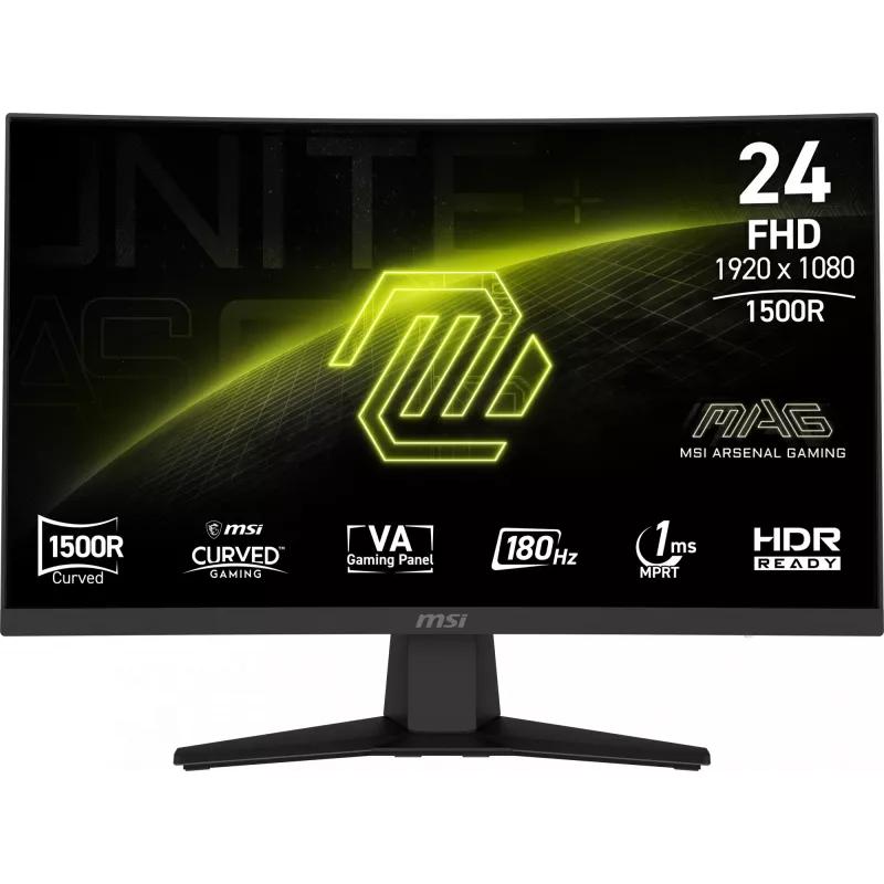 MSI MAG 244C kompiuterio monitorius 59,9 cm (23,6 colio) 1920 x 1080 pikselių Full HD LCD juodas