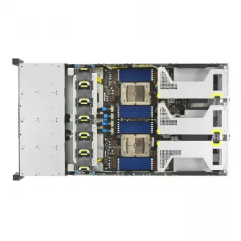 Serverio stovo platforma ASUS RS720A-E13-RS24G 2U AMD, 24x 2,5 colio lizdai, 2x SP5 CPU, 24 DIMM DDR5, 3 TB maks., Aspeed AST2600