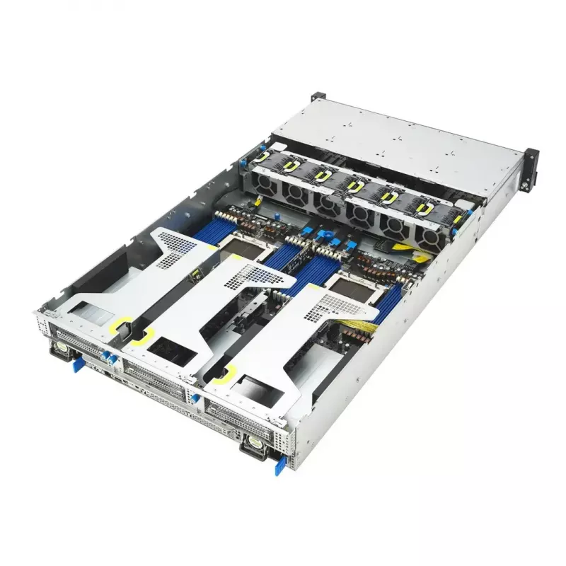 Serverio stovo platforma ASUS RS720A-E13-RS24G 2U AMD, 24x 2,5 colio lizdai, 2x SP5 CPU, 24 DIMM DDR5, 3 TB maks., Aspeed AST2600