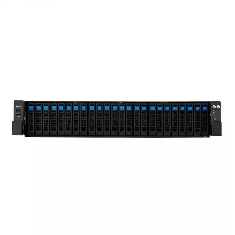Serverio stovo platforma ASUS RS720A-E13-RS24G 2U AMD, 24x 2,5 colio lizdai, 2x SP5 CPU, 24 DIMM DDR5, 3 TB maks., Aspeed AST2600