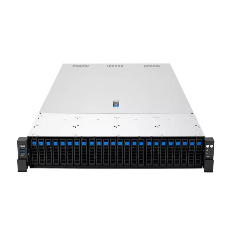 Serverio stovo platforma ASUS RS720A-E13-RS24G 2U AMD, 24x 2,5 colio lizdai, 2x SP5 CPU, 24 DIMM DDR5, 3 TB maks., Aspeed AST2600