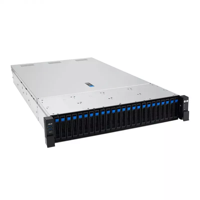 Serverio stovo platforma ASUS RS720A-E13-RS24G 2U AMD, 24x 2,5 colio lizdai, 2x SP5 CPU, 24 DIMM DDR5, 3 TB maks., Aspeed AST2600