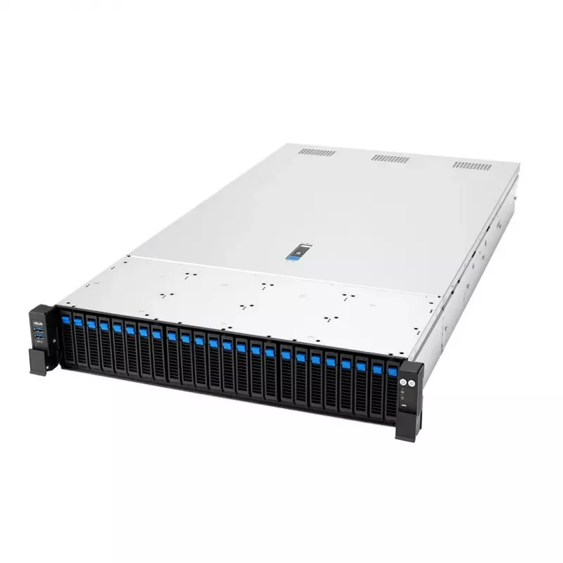Serverio stovo platforma ASUS RS720A-E13-RS24G 2U AMD, 24x 2,5 colio lizdai, 2x SP5 CPU, 24 DIMM DDR5, 3 TB maks., Aspeed AST2600