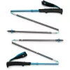 Žygio lazdos Juoda Diamond Distance Carbon Z — anglies pluošto sulankstomos lazdos, 110 cm, 3 segmentų, 264 g