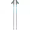 Žygio lazdos Juoda Diamond Distance Carbon Z — anglies pluošto sulankstomos lazdos, 110 cm, 3 segmentų, 264 g