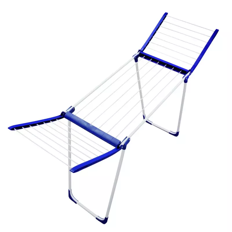 Ant grindų statoma drabužių džiovyklė Leifheit Pegasus 180 Plus — sulankstoma metalinė/plastikinė džiovyklė, 18 m džiovinimo vietos, 870×1570×660 mm
