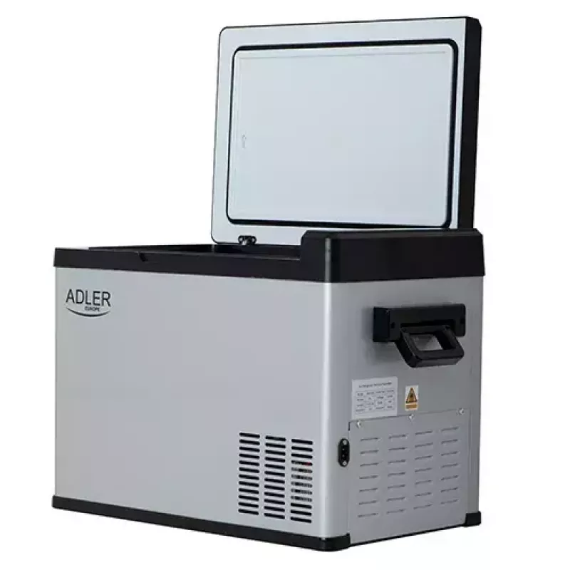 Šaldiklis-skrynia Adler AD 8081 — 40 L talpa, balta, laisvai pastatomas, triukšmo lygis 40 dB