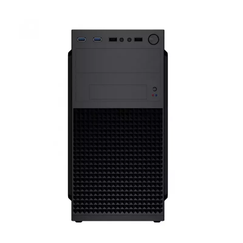 PC korpusas GEMBIRD Fornax K300 Mini Tower — Mini-ITX/Micro ATX, SPCC, 2,17 kg, USB 3.2, 1x2,5 col. lizdas, 4 išplėtimo lizdai