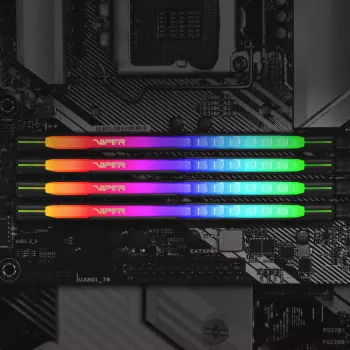 PATRIOT Viper Steel RGB DDR4 32GB (2x16GB) 3200MHz 288-pin DIMM, 44mm aukštis