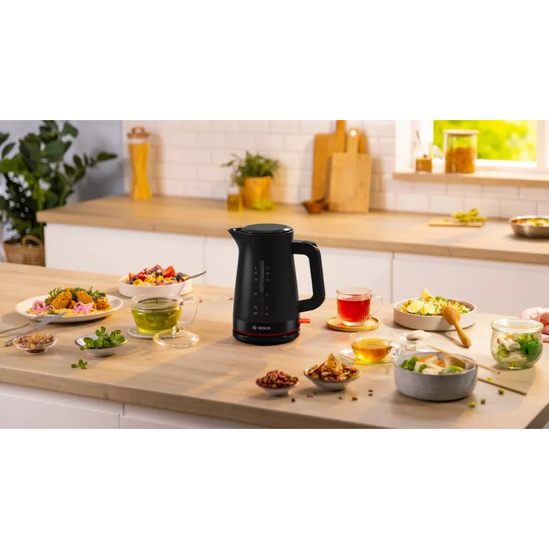 Elektrinis virdulys Bosch MyMoment TWK3M123 — 1,7 l, 2400 W, juodas