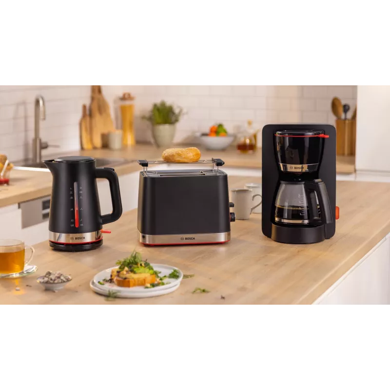 Elektrinis virdulys Bosch MyMoment TWK3M123 — 1,7 l, 2400 W, juodas