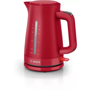 Elektrinis virdulys Bosch TWK3M124, 1,7 l talpa, 2400 W, raudonas, paslėptas kaitinimo elementas