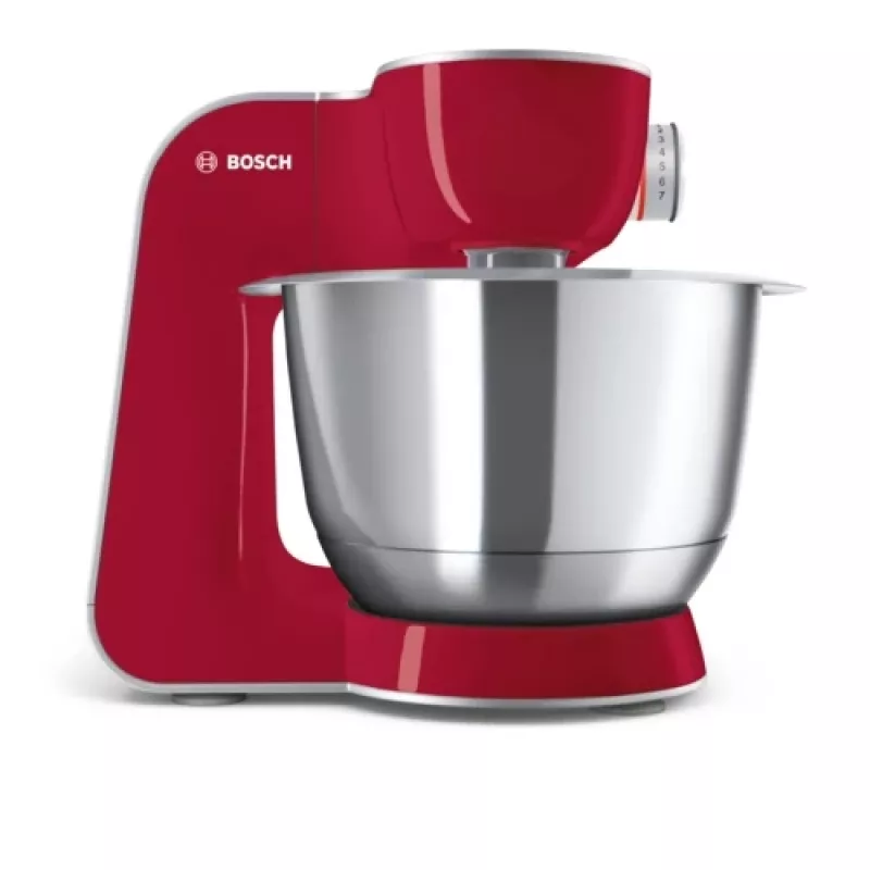 Bosch MUM58720 virtuvinis kombainas 1000 W 3.9 L pilka, raudona, nerūdijantis plienas