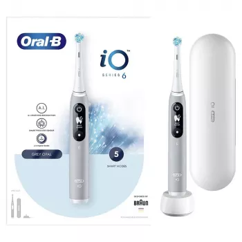 Oral-B iO 4210201381686 elektrinis dantų šepetėlis Rotacinis dantų šepetėlis Pilka