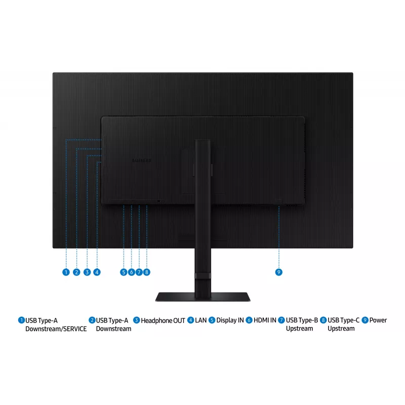 Samsung S80UD kompiuterio monitorius 94 cm (37 colių) 3840 x 2160 pikselių 4K Ultra HD LCD juodas