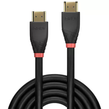 Lindy 15m Active HDMI 18G kabelis, 15 m, HDMI Type A (Standard), HDMI Type A (Standard), 18 Gbit/s, Juoda