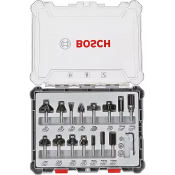 Bosch 2 607 017 471 frezavimo antgalis Antgalių rinkinys 15 vnt.