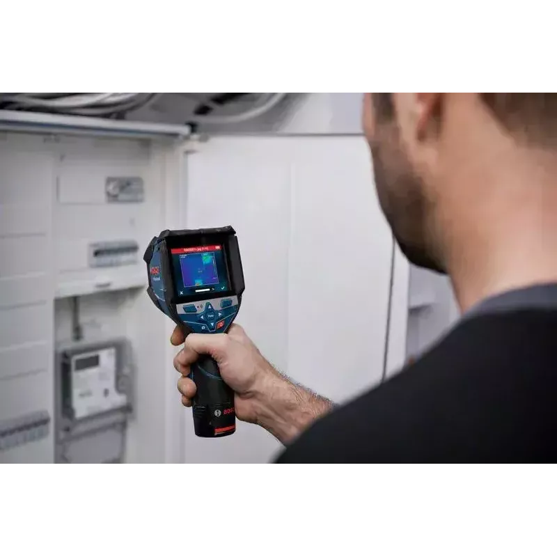 Bosch GTC 600 C Temperatūrų skirtumo ekvivalentinis triukšmas (NETD) IR Juoda, Mėlyna 256 x 192 pikseliai Integruotas ekranas LCD