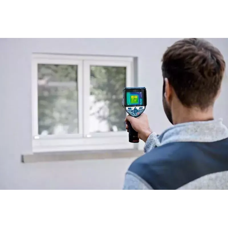 Bosch GTC 600 C Temperatūrų skirtumo ekvivalentinis triukšmas (NETD) IR Juoda, Mėlyna 256 x 192 pikseliai Integruotas ekranas LCD