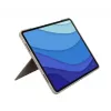 LOGITECH Combo Touch - Smėlio spalvos skirtas iPad Pro 12.9 col. (5-os kartos) - JAV tarptautinė QWERTY