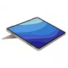 LOGITECH Combo Touch - Smėlio spalvos skirtas iPad Pro 12.9 col. (5-os kartos) - JAV tarptautinė QWERTY